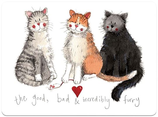 Picture of THE GOOD, THE BAD AND THE INCREDIBLY FURRY PLACEMAT