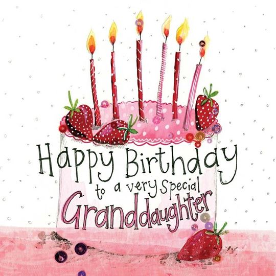 Bild von GRANDDAUGHTER CAKE BIRTHDAY CARD