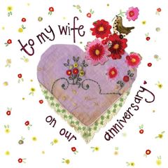 Bild von WIFE ANNIVERSARY CARD