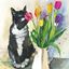 Image de SMELL THE FLOWERS BLANK CARD