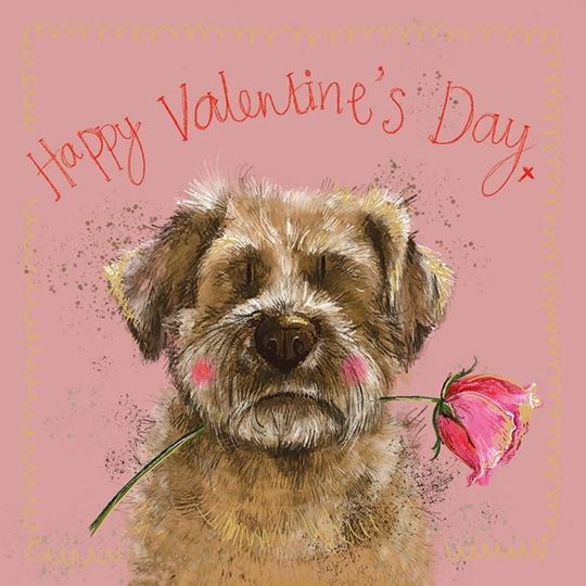 Bild von SPRS67 BORDER VALENTINE CARD