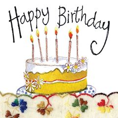 Bild von CANDLES BIRTHDAY CARD