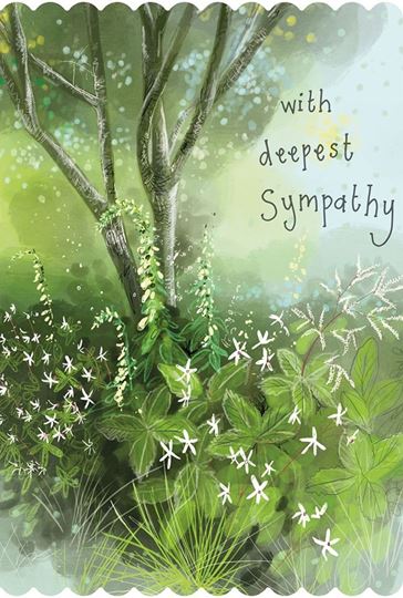 Bild von WOODLAND FLOWERS SYMPATHY CARD