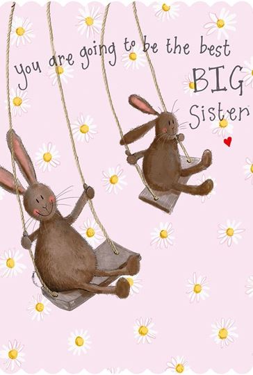 Bild von DAISY SWINGS BIG SISTER CARD