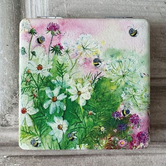 Bild von BEES IN SUMMER COMPACT MIRROR