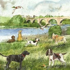 Bild von ALONG THE RIVER BLANK CARD