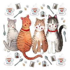 Bild von CAT AND TEA COASTER