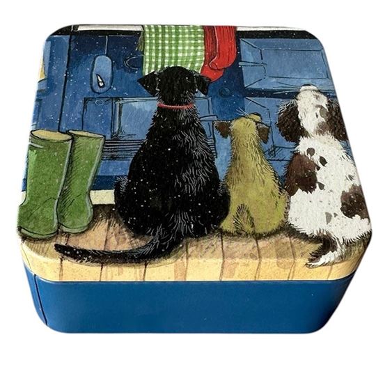 Picture of HOTDOGS MEDIUM SQUARE TIN