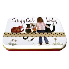 Bild von CRAZY CAT LADY SMALL RECTANGULAR TIN