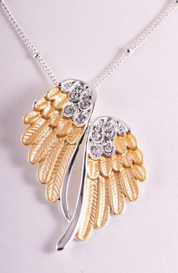 Image sur Engelsflügel, gold Anhänger