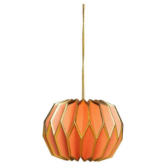 Immagine di Papieranhänger 6 cm orange & gold