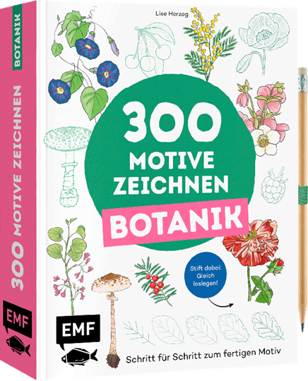 Image sur Herzog, Lise: 300 Motive zeichnen – Botanik