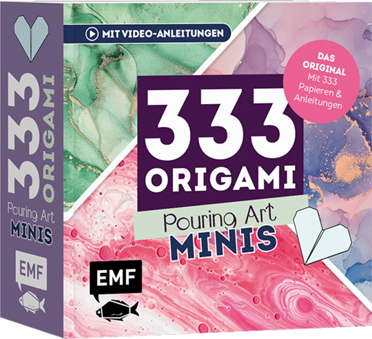 Bild von 333 Origami Minis – Pouring Art – Dein dekorativer Wendeblock zum kreativen Falt