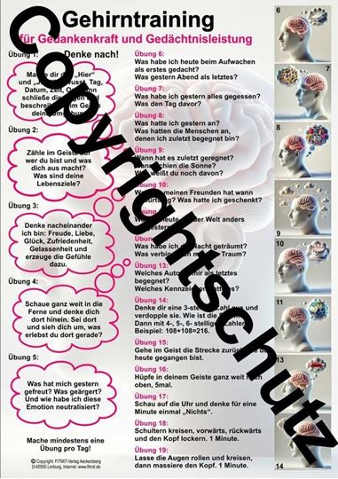 Bild von Gehirntraining - für Gedankenkraft und Gedächtnisleistung A4