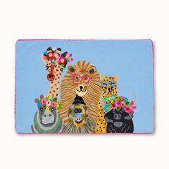 Bild von Kissenhülle Wildtiere Blau - by vivi.