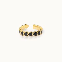 Bild von Ring The Heart Black - by vivi.