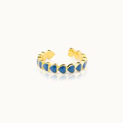 Bild von Ring The Heart Blue - by vivi.