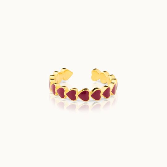 Bild von Ring The Heart Bordeaux - by vivi.