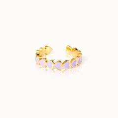 Bild von Ring The Heart Lavender - by vivi.