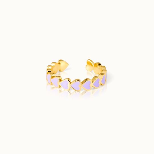 Bild von Ring The Heart Lavender - by vivi.