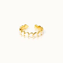 Bild von Ring The Heart Weiß - by vivi.