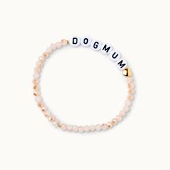 Bild von Wunscharmband Beige Dogmum - by vivi.