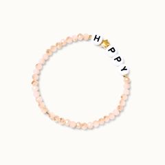 Bild von Wunscharmband Beige H*ppy - by vivi.