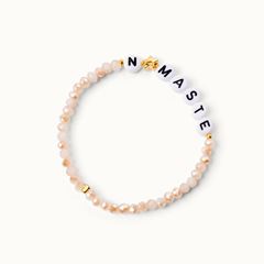 Bild von Wunscharmband Beige N*maste - by vivi.