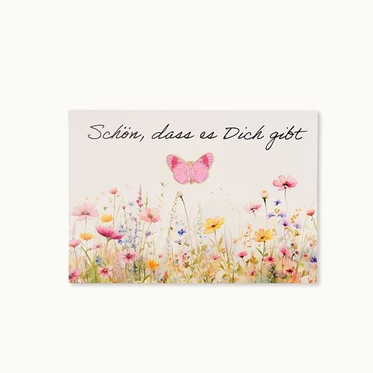 Bild von Armband-Karte: Schön, dass es Dich gibt! Schmetterling - by vivi.