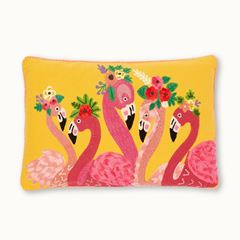 Bild von Kissen Flamingo Gelb mit Füllung - by vivi.