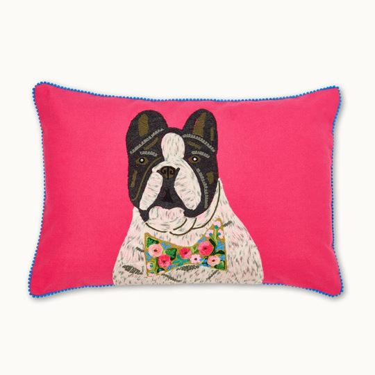 Picture of Kissen Französische Bulldogge mit Füllung - by vivi.