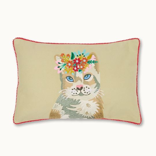 Bild von Kissen Katze  mit Füllung - by vivi.
