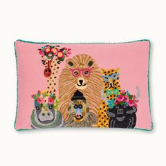 Bild von Kissen Wildtiere Rosa mit Füllung - by vivi.