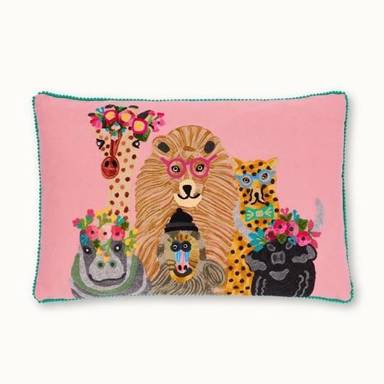 Bild von Kissen Wildtiere Rosa mit Füllung - by vivi.