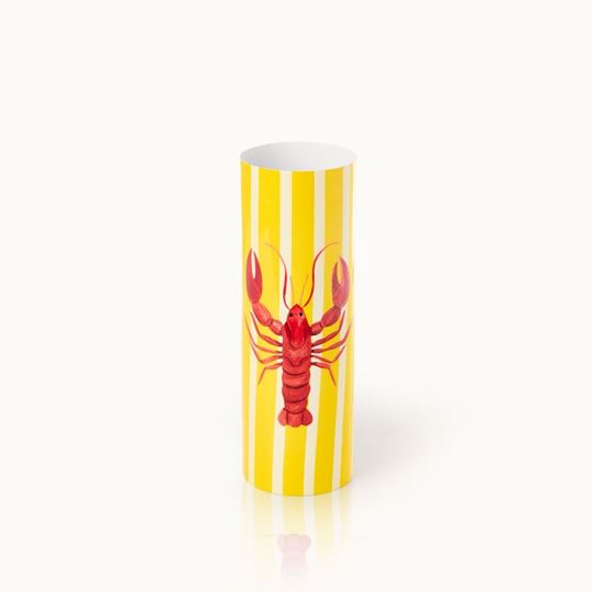 Bild von Vase Yellow Lobster - by vivi.