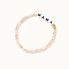 Bild von Wunscharmband Beige Mama - by vivi.