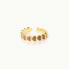 Bild von Ring The Heart Taupe - by vivi.