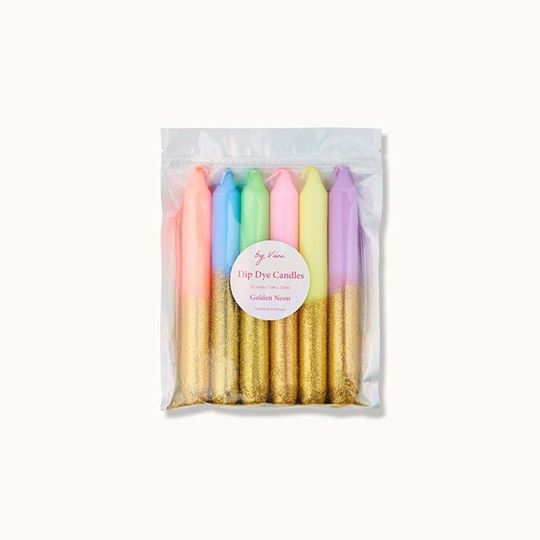 Bild von Dip Dye Set Glitter Golden Neon  - by vivi.