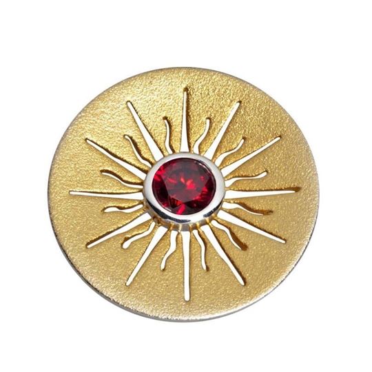 Image sur Anhänger URSPRUNG Anhänger mit Zirkonia ROT