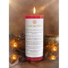Bild von Ritualkerze Licht der Fülle dunkelrot, H ca. 17 cm