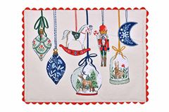 Picture of Christmas Ornaments Cotton Placemat 2 Pack - Ulster Weavers
