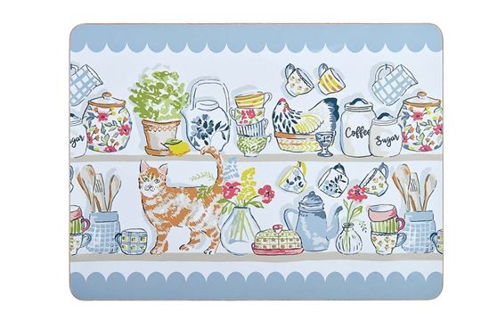 Image sur Pantry Cats Cork Placemat 4 Pack - Ulster Weavers