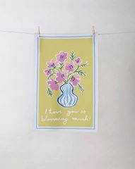Immagine di Blooming Much Cotton Tea Towel - UK  - Ulster Weavers
