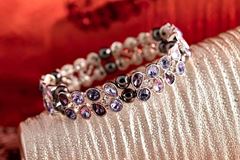 Picture of Kristallarmband Lavendelglitzer mit Hämatit