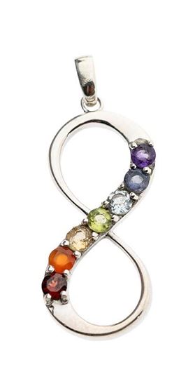 Picture of Lemniskate 7 Chakra Anhänger
