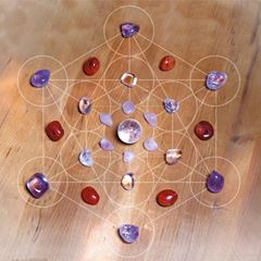 Immagine di Crystal Grid Steineset - Vision & Manifestation