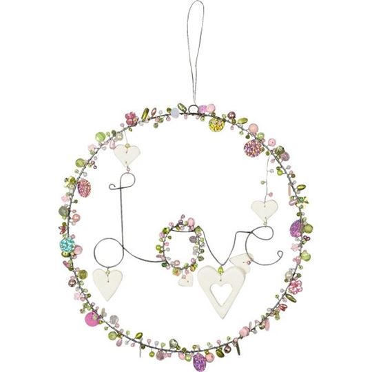Bild von Perlenkranz Love Glow, Ø 25 cm