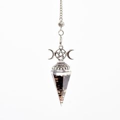 Picture of Orgonit-Pendel Obsidian Dreifache Göttin