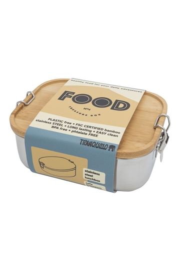 Image sur Brotdose mit Bambusdeckel 16,5 cm