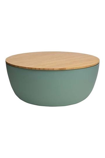 Image sur Schüssel mit Bambusdeckel PLAIN 23,1 cm green